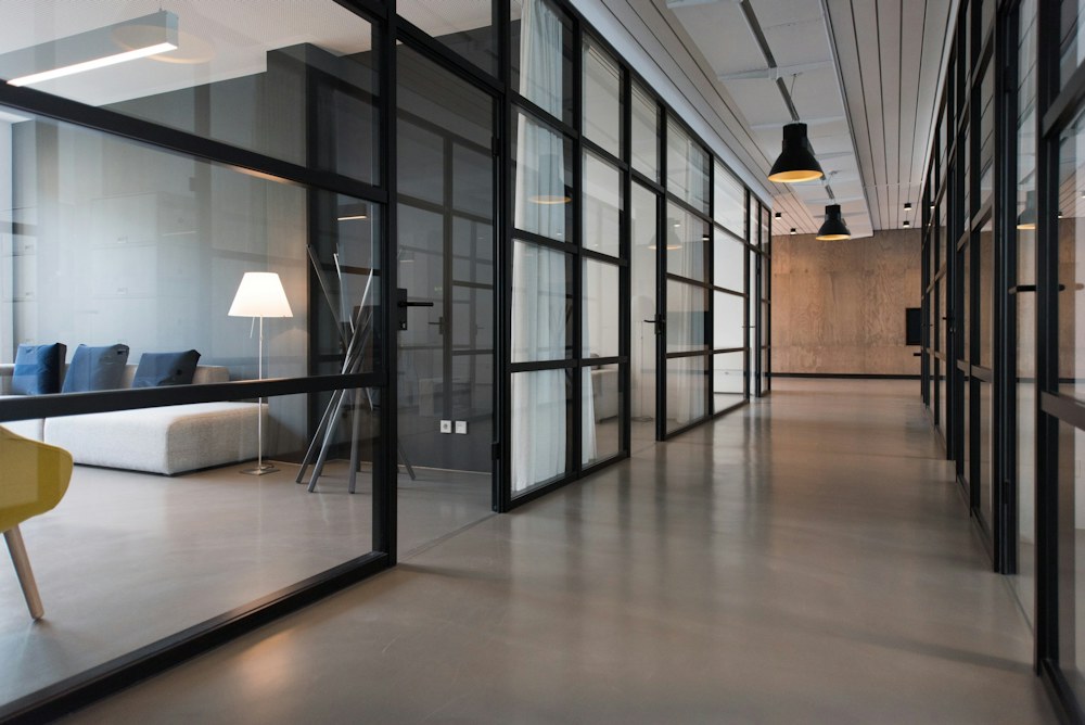 A considered commercial interior with refined materials